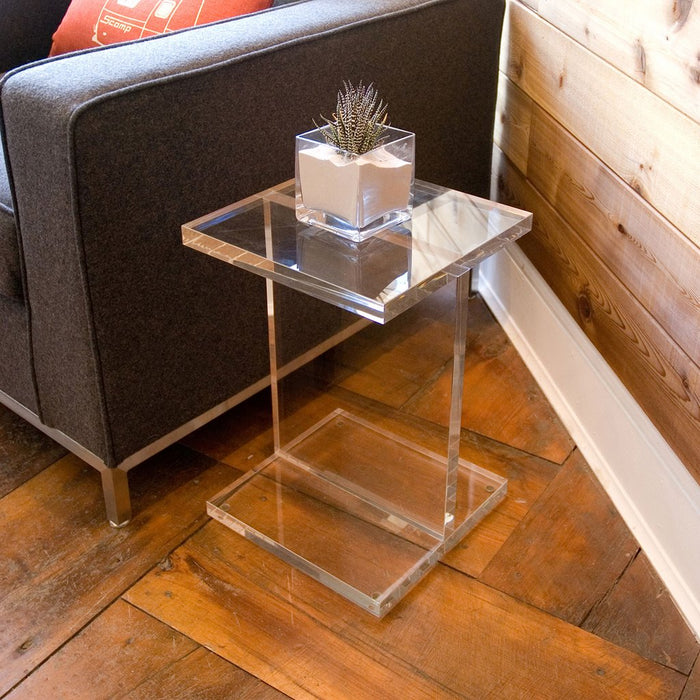 Acrylic I-Beam Table - Floor Model - Tuftd