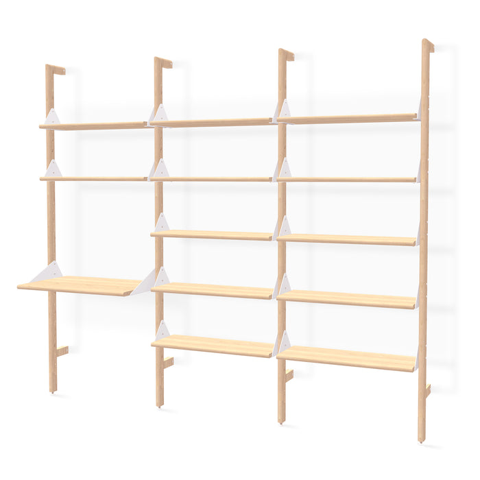Branch-3 Shelving Unit w/ Desk - Tuftd