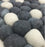 Handmade Woolen Pebble Pouf | Grey Blue