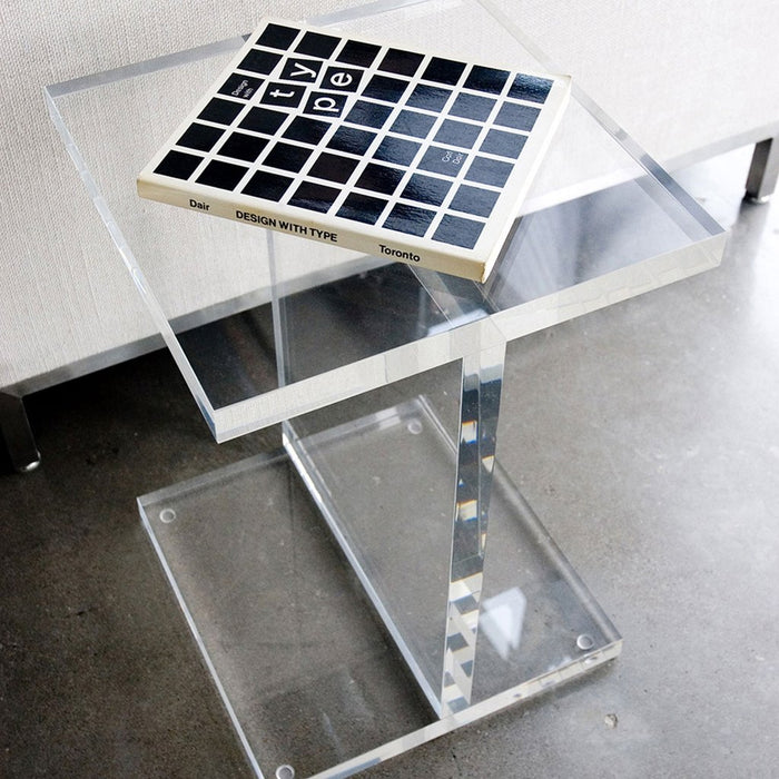 Acrylic I-Beam Table - Floor Model - Tuftd
